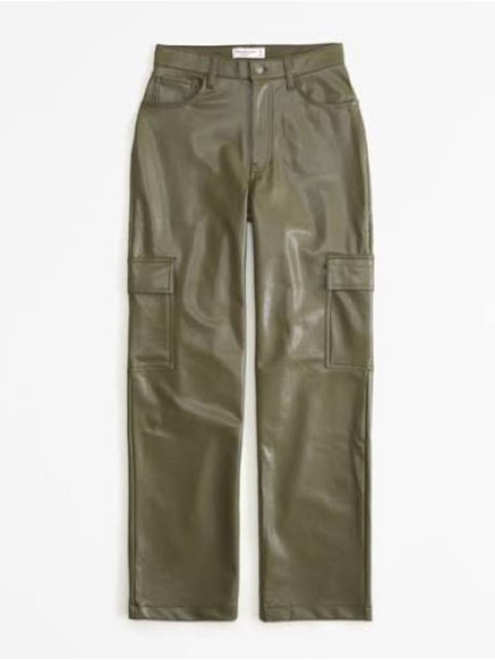 Abercrombie cargo faux leather pants